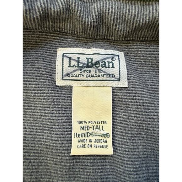 LL Bean Shirt Collared Pocket Men’s Pullover Green Long Sleeve Size M Tall - Picture 4 of 6